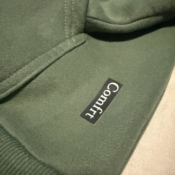Comfrt Minimalist Hoodie - Forest Green - M - Picture 3 of 8